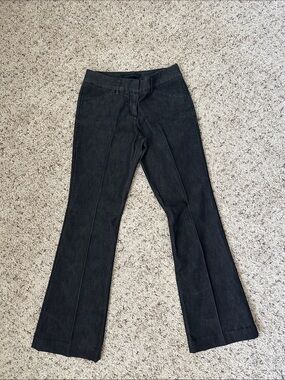 Express Black Editor Stretch Pants - Waistband Detail